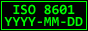iso8601 date format yyyy-mm-dd
